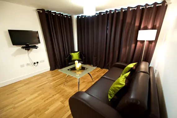 A comfortable, bright living area