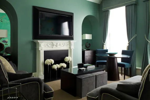 A perfect, relaxing living room in a two bedroom suite