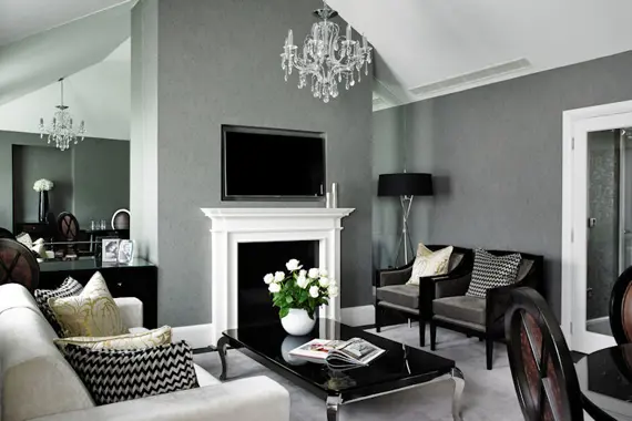 A stunning living space in the Flemings penthouse