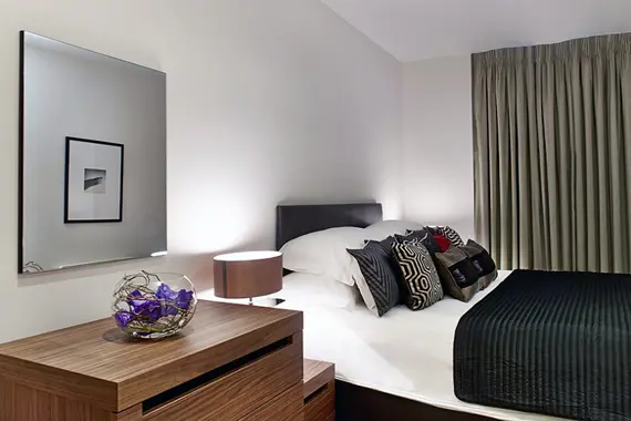 A cosy yet modern bedroom at Harrington Court