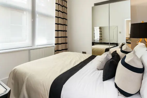 A stylish, chic bedroom