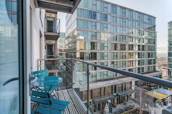 Some of the apartments offer balconies